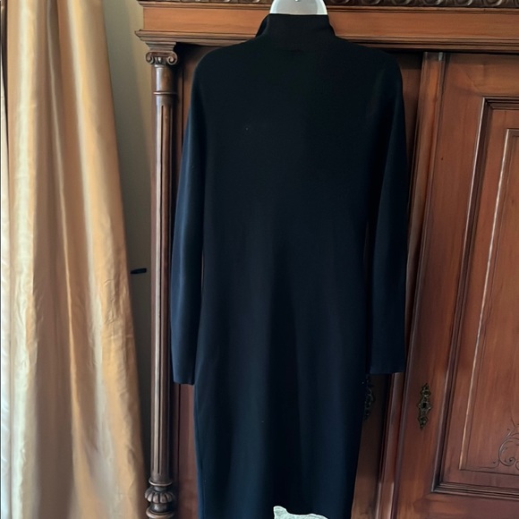 Elegant Black Women's Sweater Coat - Picture 2 of 3